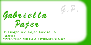 gabriella pajer business card